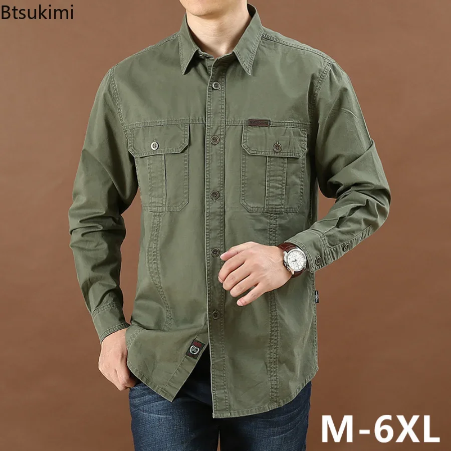 Top Trends: Man Oversized Army Tactical Shirt Long Sleeve Camping Hunting Shirts Military Combat Shirt Hiking Fishing Shirts Hunting Clothes Shoppable Styles