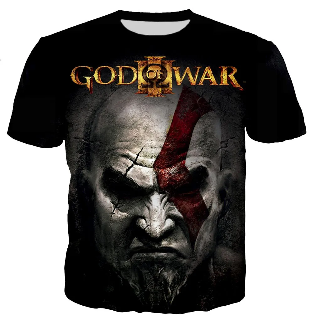 Top Trends: Oversized T Shirt God Of War 3d Print T-shirts Men Fashion T-shirt Kids Hip Hop Tee Top Men&#039;s T-shirt Game Short Sleeve Boys Tee Shoppable Styles