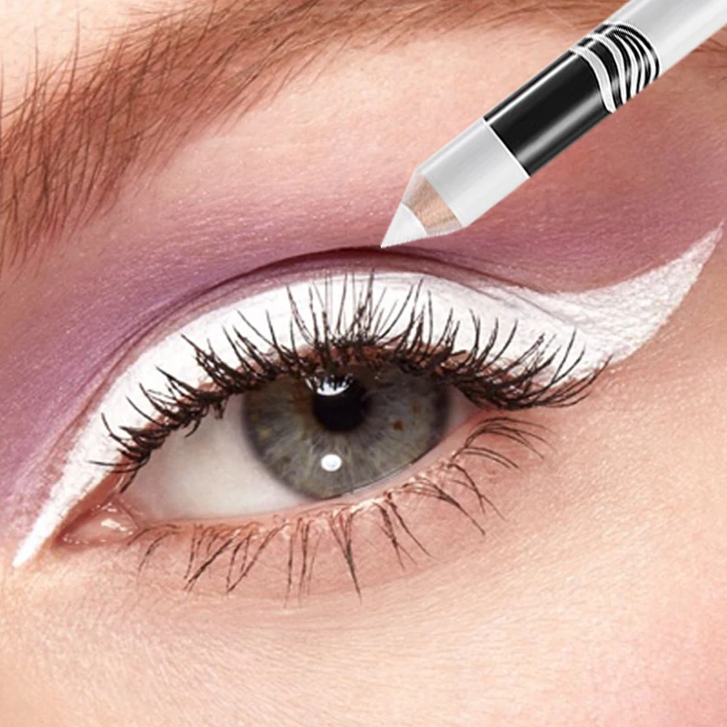 Top Trends: White Eyeliner Pencil Thick & Thin Liquid Liner Quick-Dry Lasting No Blooming Eye Liner Pen Waterproof Women Makeup Cosmetic Shoppable Styles - Image 2