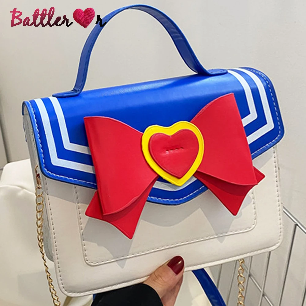 Top Trends: Japanese Bowknot Designer Purses And Handbags Kawaii Shoulder Bag For Young Girls Women Crossbody Bag Uniform JK Messenger Bag Shoppable Styles