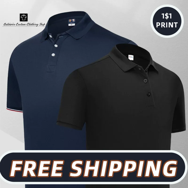 Top Trends: 2023 Summer Cheap Casual Short-sleeved Polo Suit Personal Company Group LOGO Custom POLO Shirt Cotton Men And Women Custom Shoppable Styles