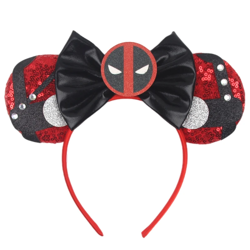 Top Trends: 2023 NEW Disney Mouse Ears Headband For Boys Girls Festival Party 5&quot;Bow Hairband Children DIY Hair Accessories Boutique Gift Shoppable Styles