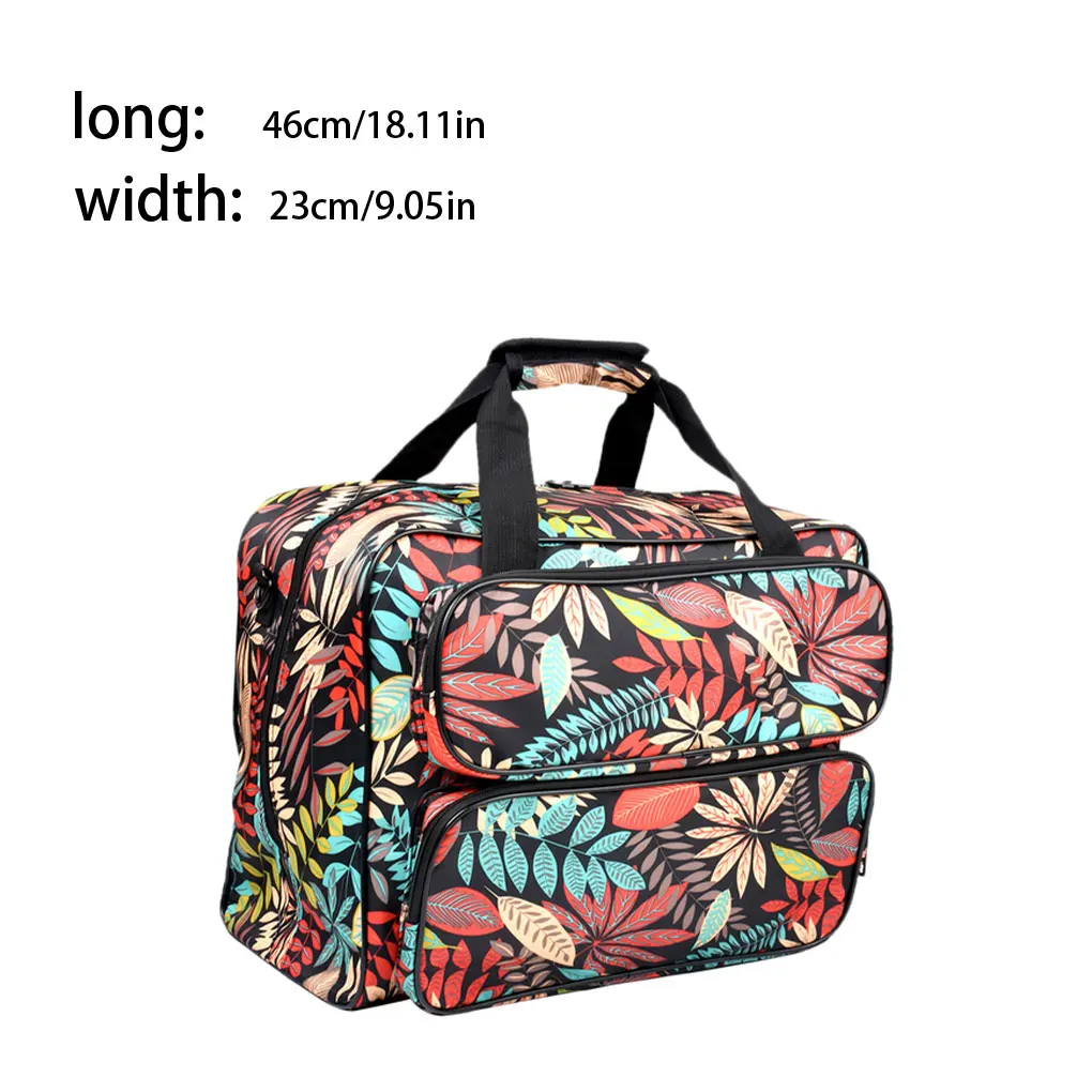 Top Trends: Sewing Machine Storage Bag 46x23x32cm Leaf Portable Travel Home Organizer Bag Case For Sewing Tools Accessories Shoppable Styles