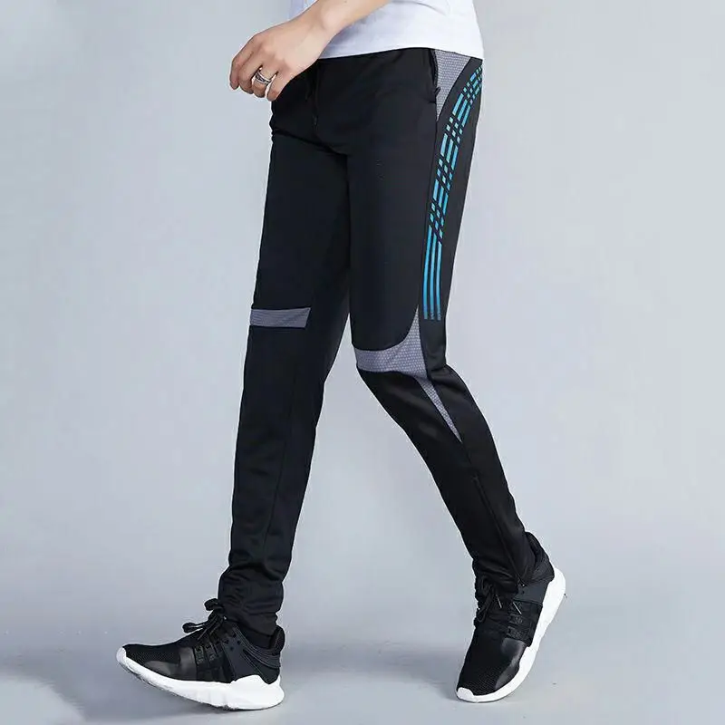 Top Trends: Men Sports Pants Loose Strap Quick Dry Print Elastic Waist Pocket Zipper Fitness Running Basketball Football Training Trousers Shoppable Styles