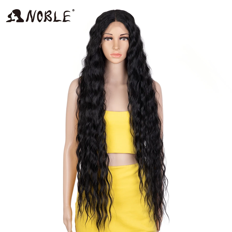 Top Trends: Noble Synthetic Lace Wig 40 Inch Long Deep Wavy Curly Wigs For Women Blonde Full Lace Wig Blonde Lace Wig Cosplay Shoppable Styles