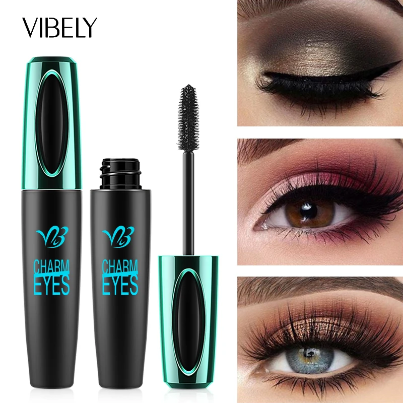 Top Trends: Silk Fiber 4d Mascara Extra Volume Waterproof Long-lasting Lengthens Curling Eyelashes Mascara Eye Makeup Rimel High Quality Shoppable Styles