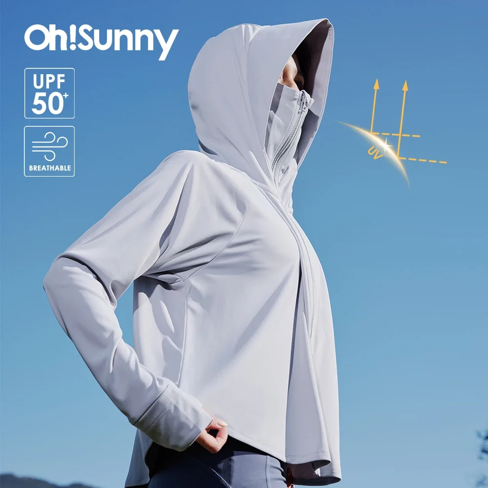 Top Trends: OhSunny Women Clothing Anti-UV Coats Hooded Sun Protection With Strip Loose Breathable Long Sleeve Sport Cycling Clothes Shoppable Styles