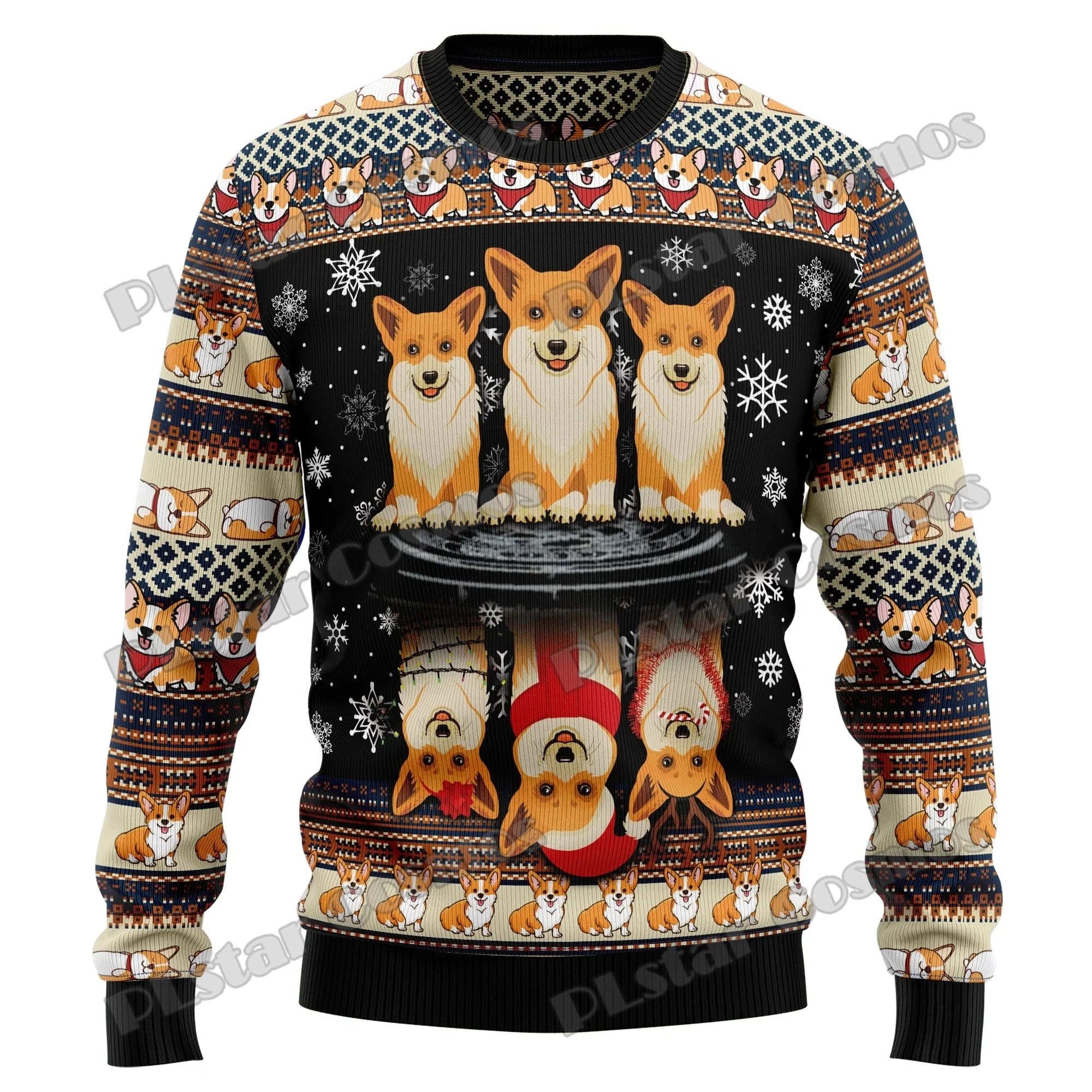 Top Trends: PLstar Cosmos Pembroke Welsh Corgi 3D Printed Fashion Men's Ugly Christmas Sweater Winter Unisex Casual Knitwear Pullover MYY18 Shoppable Styles