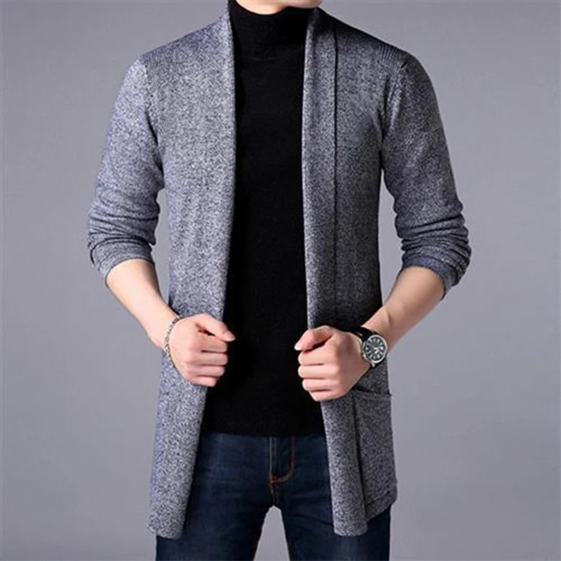 Top Trends: Autumn Winter Casual Fashion Cardigan Sweater Homme Solid Color Knitting Coat Hombre Top Male All-match Outwear Men's Clothing Shoppable Styles