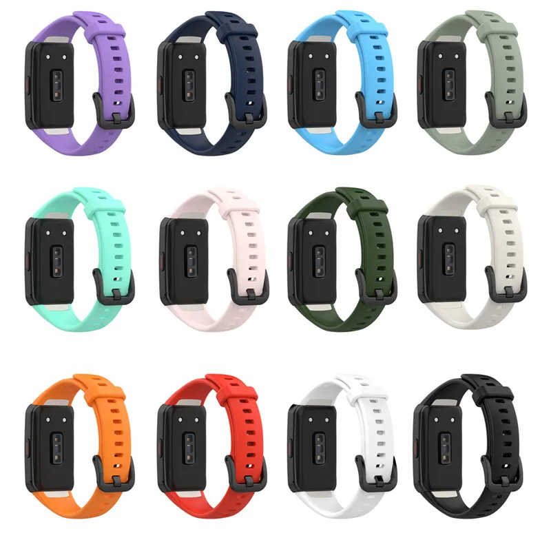 Top Trends: Silicone Strap For Huawei Band 6 / 6 Pro Strap Smart Watch Adjustable Wristband Replacement Correa Bracelet Honor Band 6 Strap Shoppable Styles - Image 2