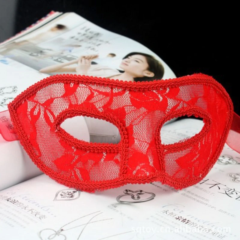 Top Trends: Sexy Lady Black White Red Lace Mask Translucency Half Face Masks Masquerade Party Dance Costume Party Eye Mask Shoppable Styles - Image 3