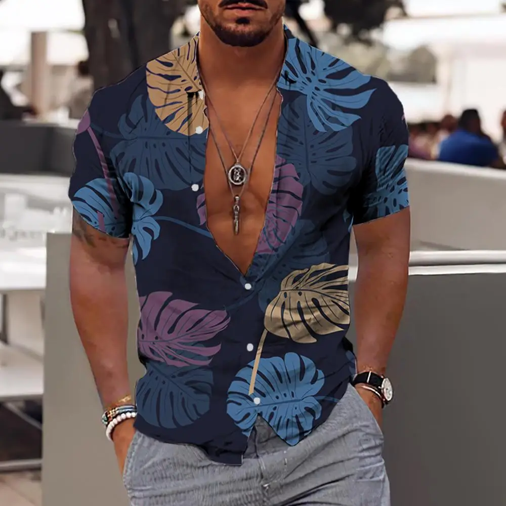 Top Trends: Men&#039;S Shirts Hawaiian 3D Print Short Sleeve Tees Blouse And Shirt Casual Beach Aloha T-Shirts For Men Social Shirt Clothing 5xl Shoppable Styles