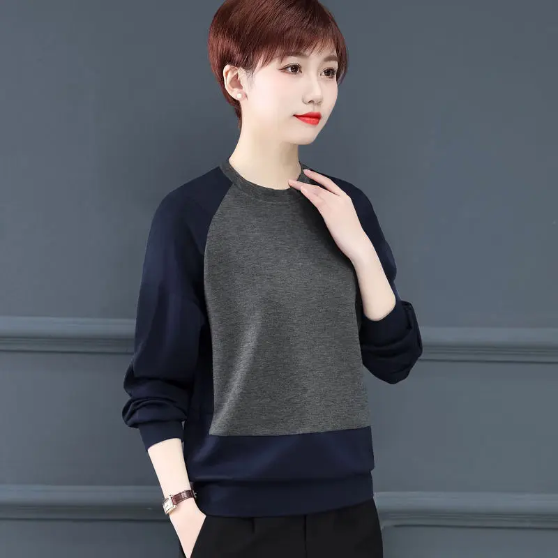 Top Trends: Spring Autumn Women's Clothing Cotton Long Sleeve Round Neck Sweater Loose Fashion Colored Casual Pullover Commuter Street Tops Shoppable Styles