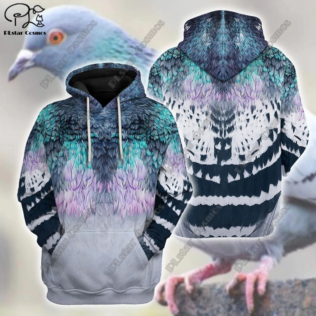 Top Trends: Pigeon Animal Cosplay Uniform 3D Print Streetwear Women's Men's Pullover / Sweatshirt / Zip Hoodie Shoppable Styles