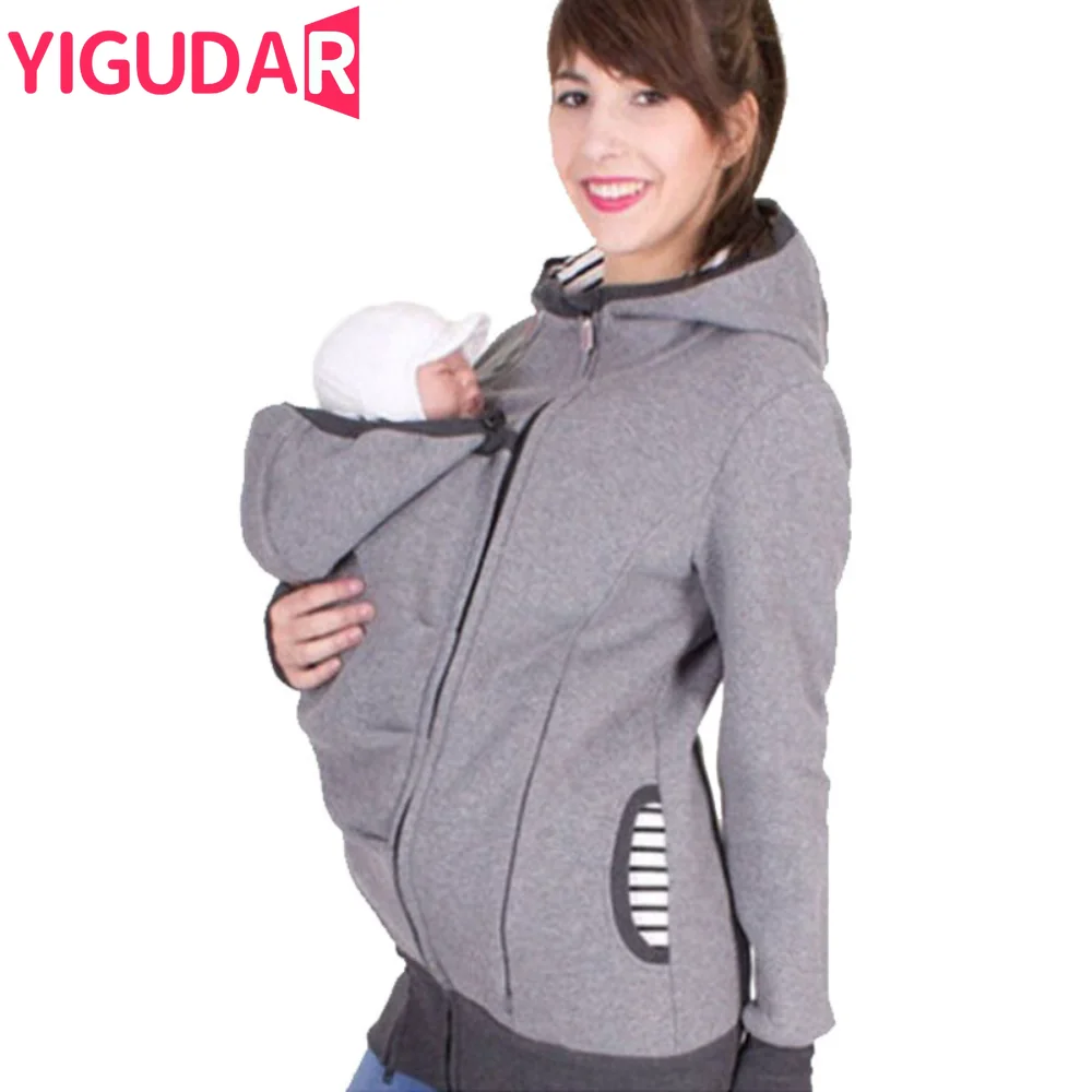 Top Trends: Pregnant Women Kangaroo Baby Carrier Hoodies Jacket Maternity Hoodies Detachable Pregnancy Photoshoot Hoodies Nursing Clothes Shoppable Styles