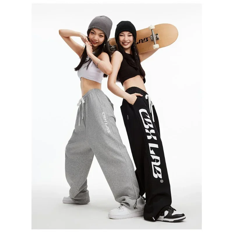 Top Trends: Deeptown Baggy Sweatpants Women Autumn Gray Kpop Streetwear Korean Fashion Casual Sport Jogger Pants Harajuku Trouser Hip Hop Shoppable Styles