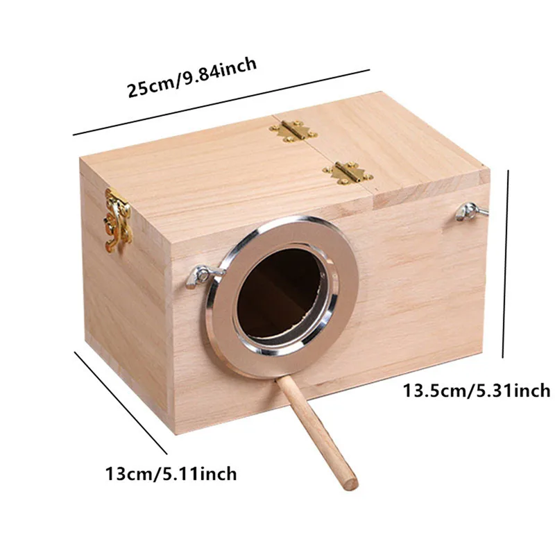 Title 3, High Quality Wooden Bird Cage Nesting Box Breed...