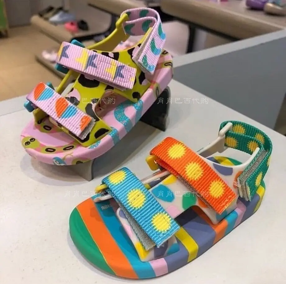 Top Trends: New Arrival 2022 Mini Melissa Children Sandals Hot Sale Kids Beach Shoes Big Girl And Boy Fashion Jelly Shoes HMI083 Shoppable Styles