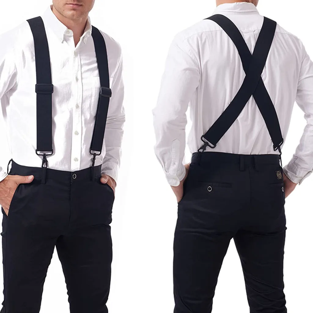 Top Trends: Heavy Duty Suspenders Big Tall 5cm Wide With 4 Swivel Hook Belt Loop X Back Work Braces Adjustable Elastic For Men Women Fashion Shoppable Styles