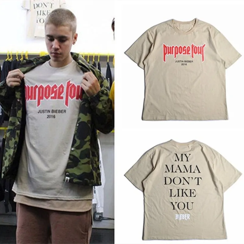 Top Trends: Justin Bieber Purpose Tour T Shirt Men Women Casual Hip Hop Skateboard Streetwear My Mama Don't Like You Oversized Tee Y2k Tops Shoppable Styles