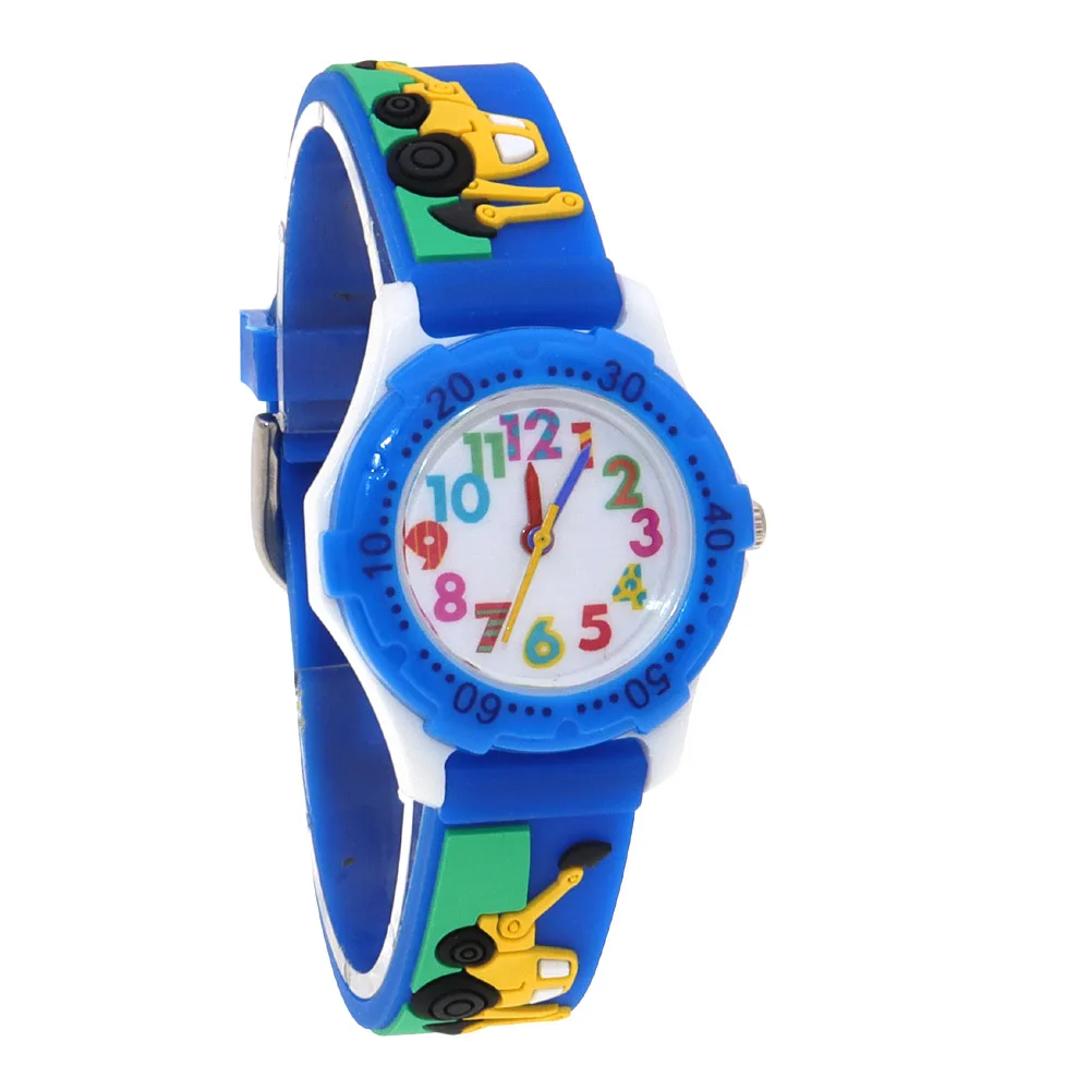 Top Trends: Cartoon Watches Colorful Dial Children Boys Girls Watch Kids Watches Boys Digital Watch Quartz Wristwatch Digger Silicone Strap Shoppable Styles