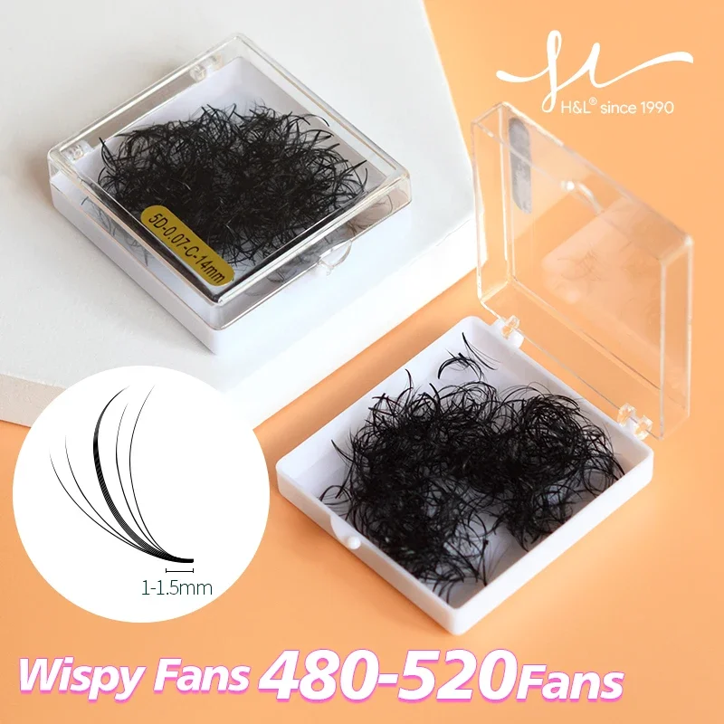 Top Trends: H&amp;L SINCE 1990 PreMade Wispy Fans Length Safest Wispy Russian Volume Lashes Extension Hybrid Wimpers For Eyelash Extensions Shoppable Styles