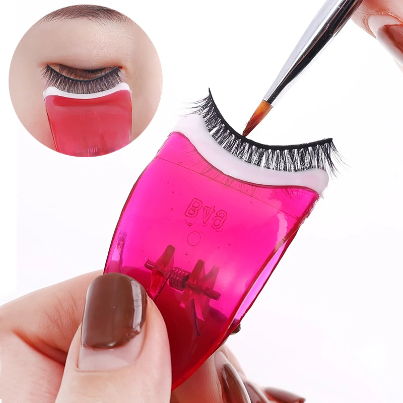 Top Trends: False Eyelash Assistant Portable Eyelash Applicator Clip Plastic Makeup Tool Clip Professional Eyelash Makeup Accessories Tool Shoppable Styles