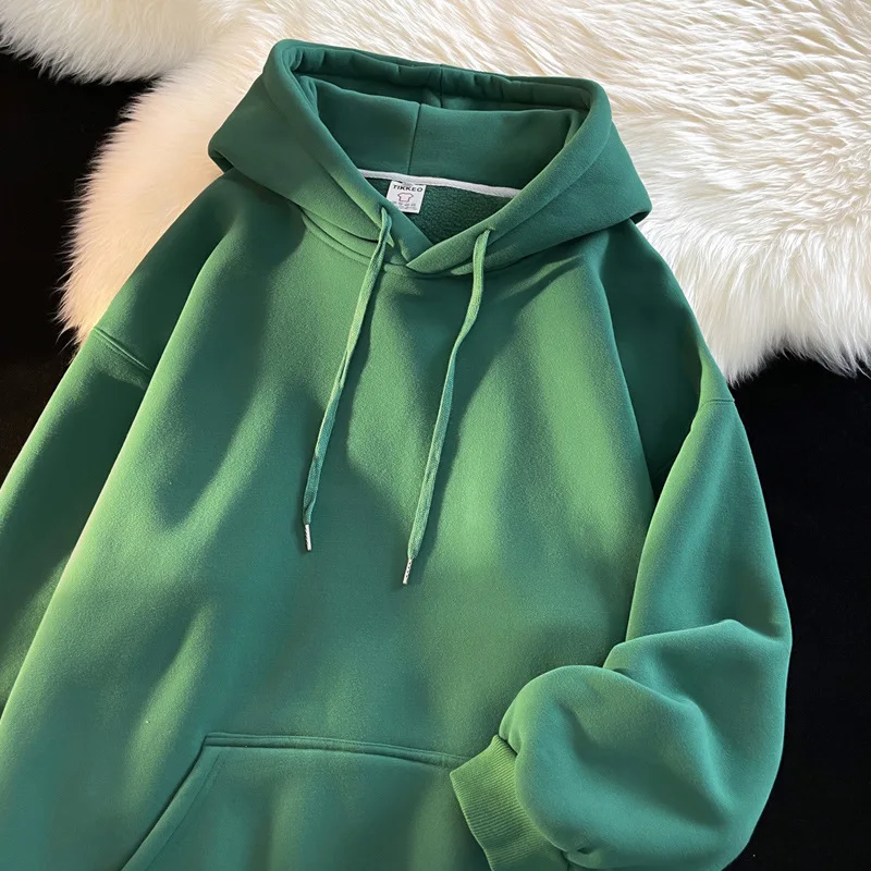 Top Trends: Hip-Hop Men Women Dark Green Hoodie Sweatshirt High Street Mens Harajuku Fashion Casual Loose Fit Hooded Pullover Y2k Hoodies Shoppable Styles