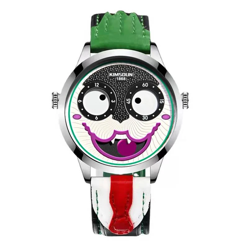 Top Trends: 2023 Funny Joker Watches For Men Top Luxury Brand Waterproof Business Personality Clown Green Male Wrist Watches Reloj Hombre Shoppable Styles