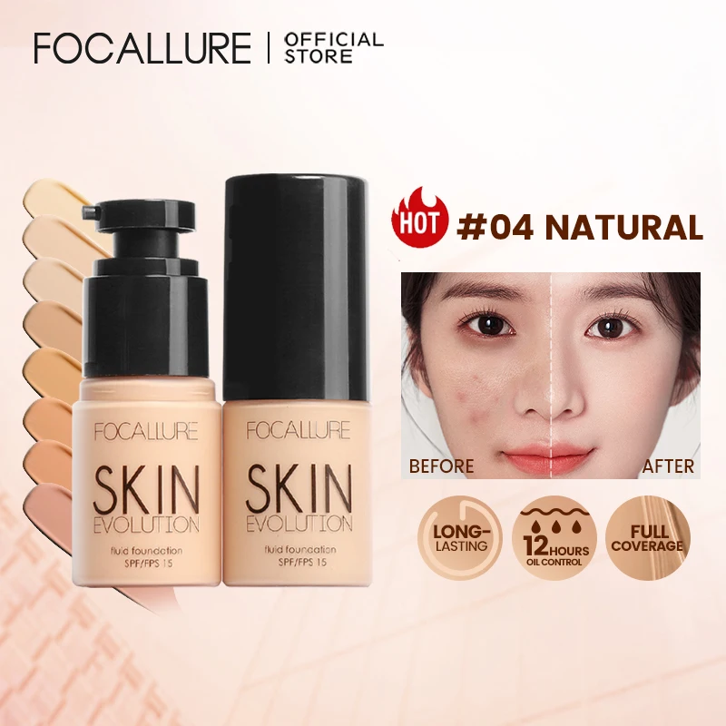 Top Trends: FOCALLURE Base Face Liquid Foundation Cream Full Coverage Concealer Oil-control Easy To Wear Face Makeup Foundation Cosmetics Shoppable Styles