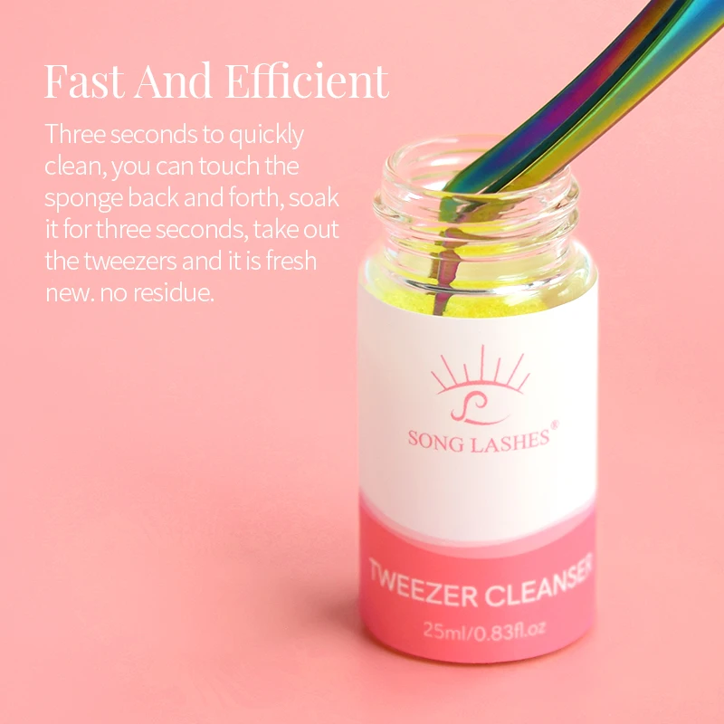 Top Trends: SongLash 25ml Eyelash Tweezers Cleanser Lash Glue Extension Supplies Sponge Eyelash Extension Cleaner Makeup Tools Shoppable Styles - Image 2