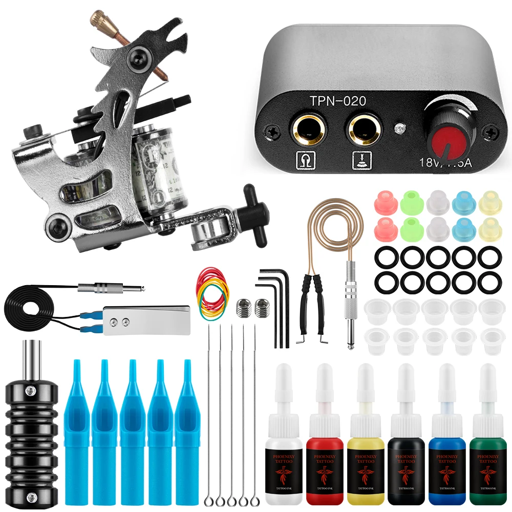 Top Trends: Tattoo Kit Cheaper Tattoo Machine Kit Permanent Tattoo Pigment Tattoo Machine Gun Power Supply Needles Tattoo Supplies Body Art Shoppable Styles