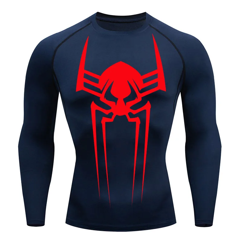 Top Trends: Compression Shirt Men's Long Sleeve T-Shirt Sun Protection Second Skin Breathable Quick Dry Rashgarda Tops Sports Man 2099 Tees Shoppable Styles