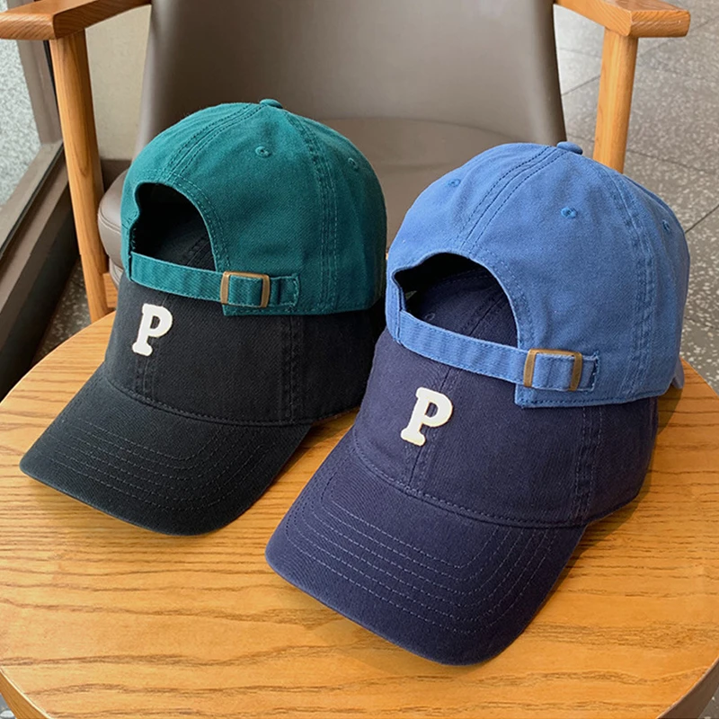 Top Trends: Men And Woman&#039;s Baseball Caps кепка женская Adjustable Casual Embroidered Letter P Cotton Sun Hats Unisex Solid Color Visor Hats Shoppable Styles