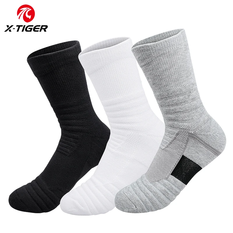 Top Trends: X-TIGER Sport Socks Unisex Cycling Socks Men Outdoor Sports Socks Bike Footwear Road Bike Socks Running Basketball 3 Pairs Shoppable Styles