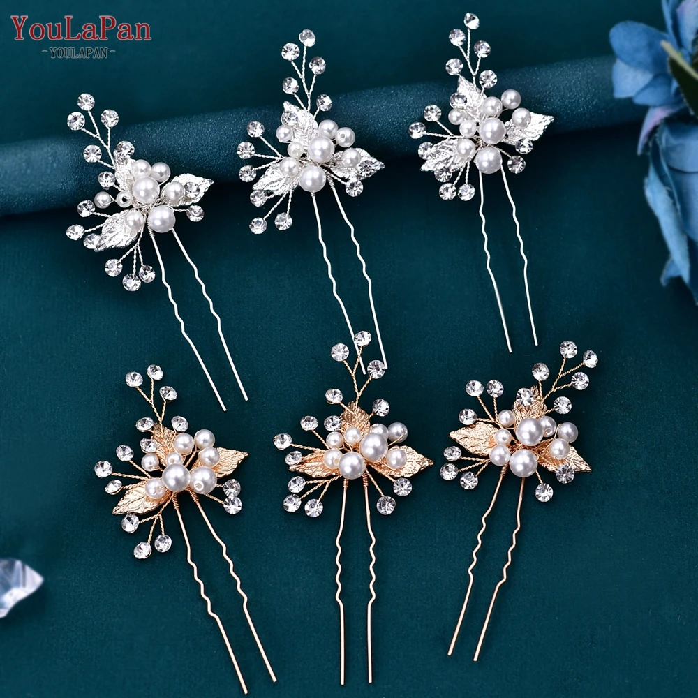 Top Trends: TOPQUEEN U Hair Pin For Woman Girl Wedding Hair Clip Beaded Bridal Hairpin Bridal Hair Pin Wedding Accessories Bride Tiara HP133 Shoppable Styles