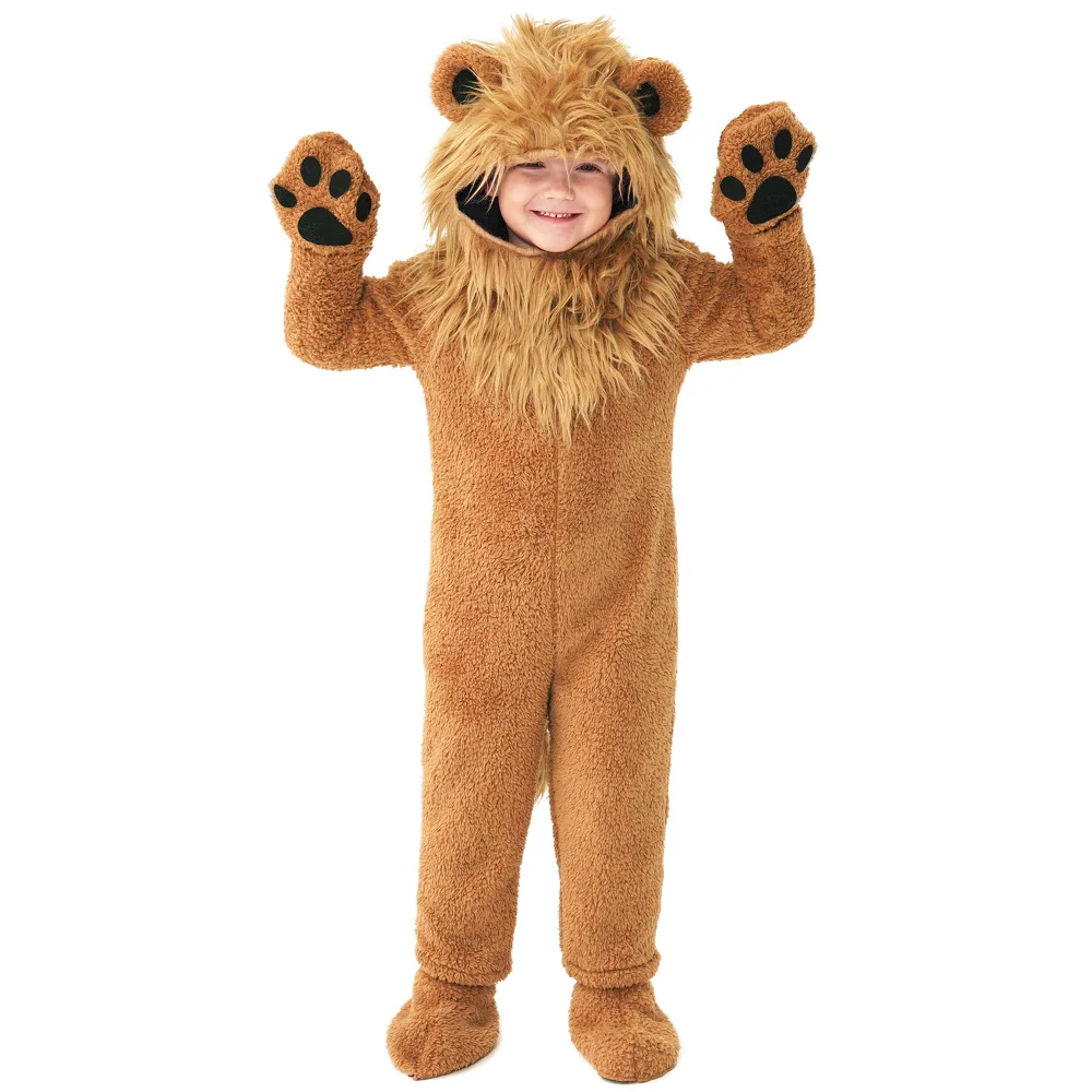 Top Trends: Umorden Fleece Furry Boy&#039;s Lion Costume For Child Kids Toddler 2-12Y Complete Set Animal Themed Party Cosplay Halloween Purim Shoppable Styles