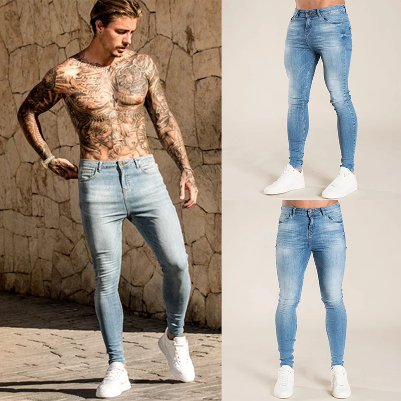 Top Trends: Men&#039;s Fashion Skinny Jeans Boys Classic Elastic Cotton Slim Jeans Men Strech Denim Pants High Quality Black Casual Male Clothing Shoppable Styles