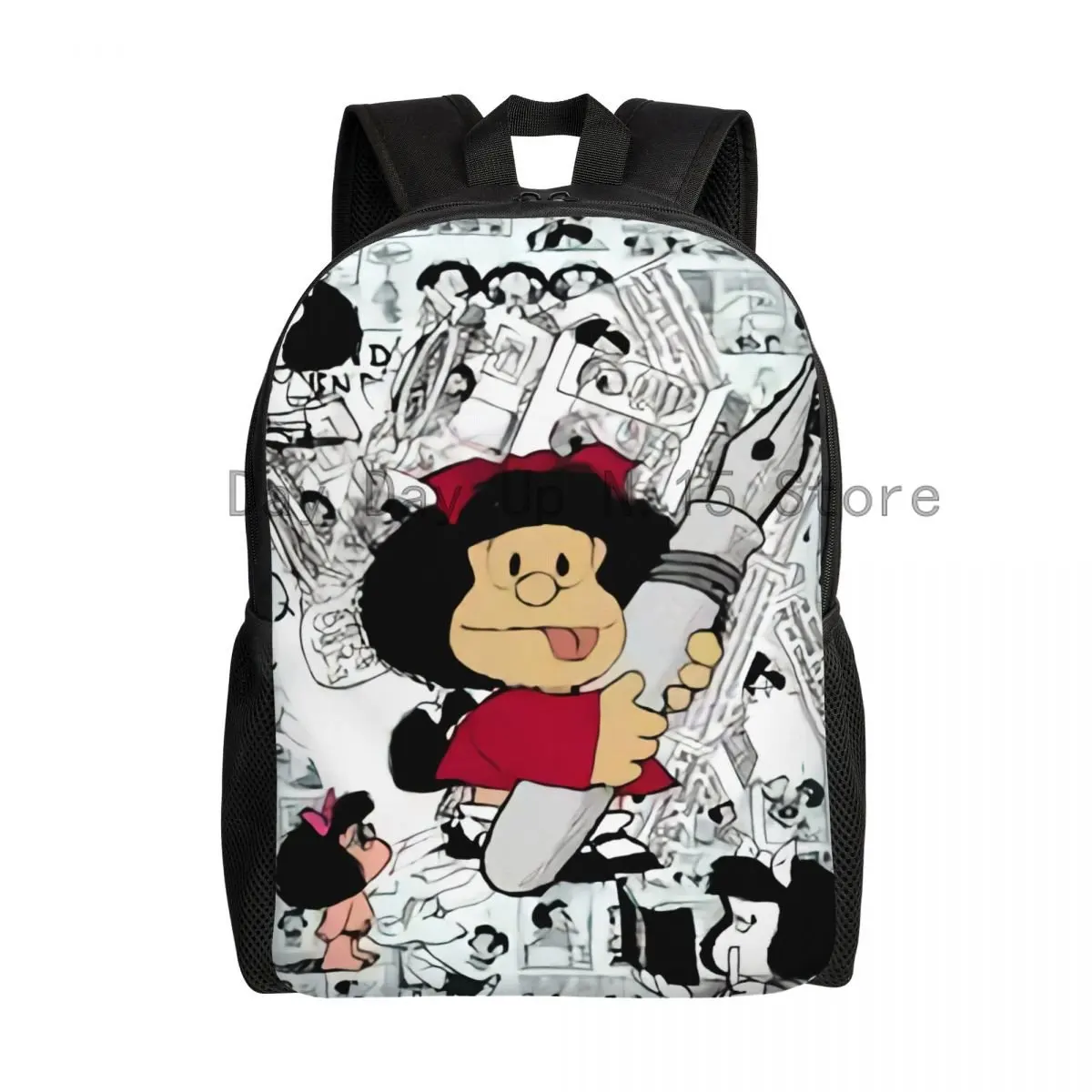 Top Trends: Mafalda Anime Laptop Backpack Men Women Fashion Bookbag For School College Student Cartoon Bag Shoppable Styles