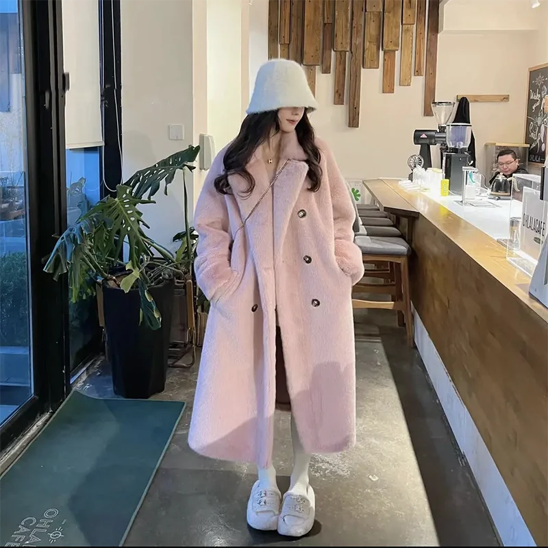 Top Trends: Imitation Fur New Fashion Winter High-grade Lazy Wind Thickened Long Suit Collar Mink Fur Warn Coat Shoppable Styles