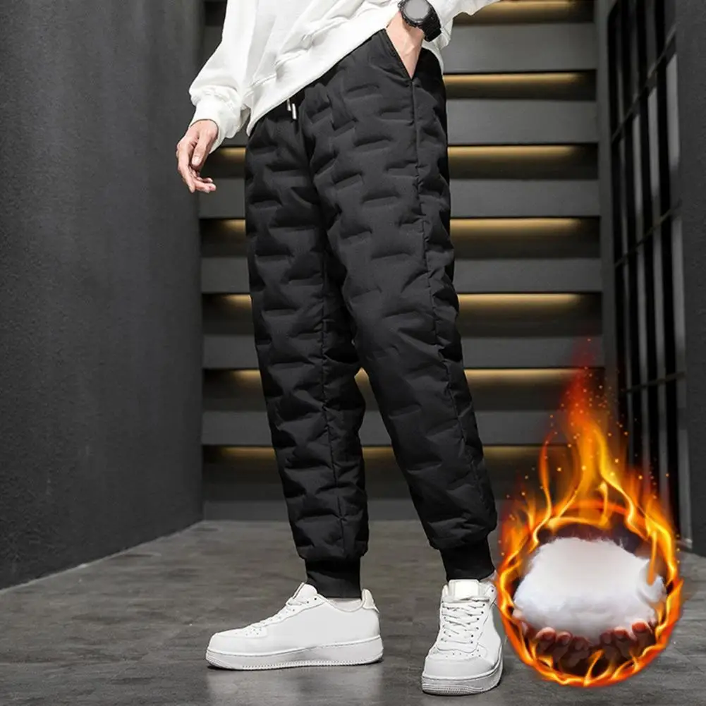 Top Trends: White Duck Down Padded Thicken Winter Warm Down Pants Men Joggers Sportswear Sweatpants Thermal Down Trousers Lovers M-5XL Shoppable Styles