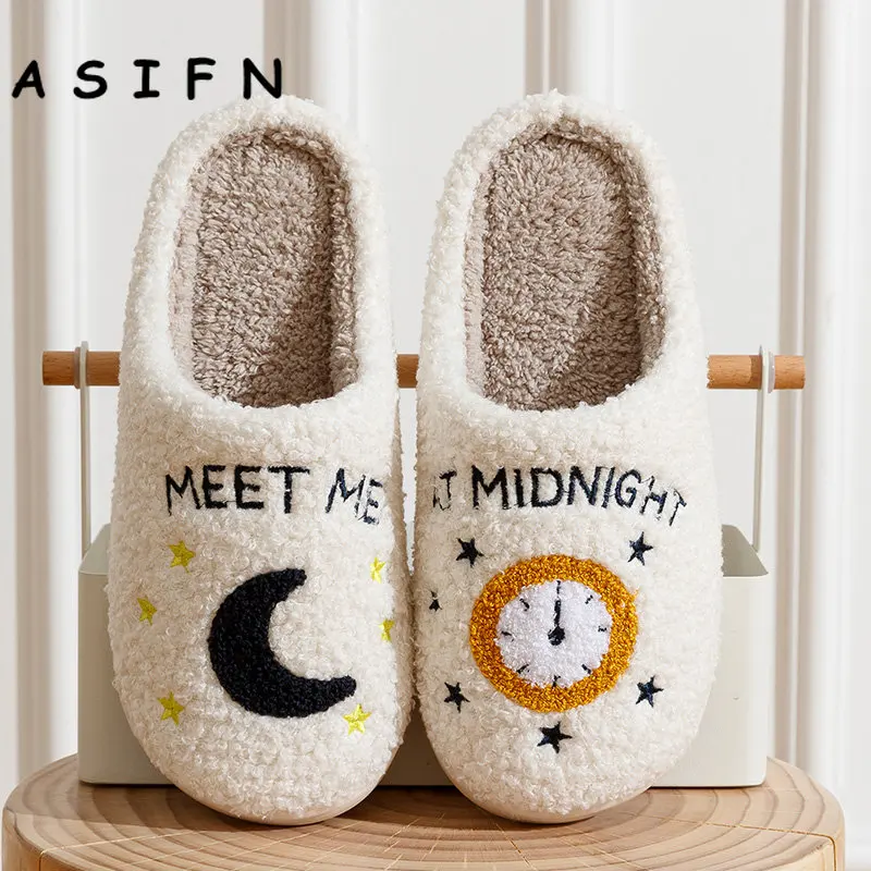 Top Trends: ASIFN Meet Me At Midnight Slippers Taylor Style Cozy Comfortable Embroidered Slides Soft TS Swifties Music Tour Houseshoes Shoppable Styles