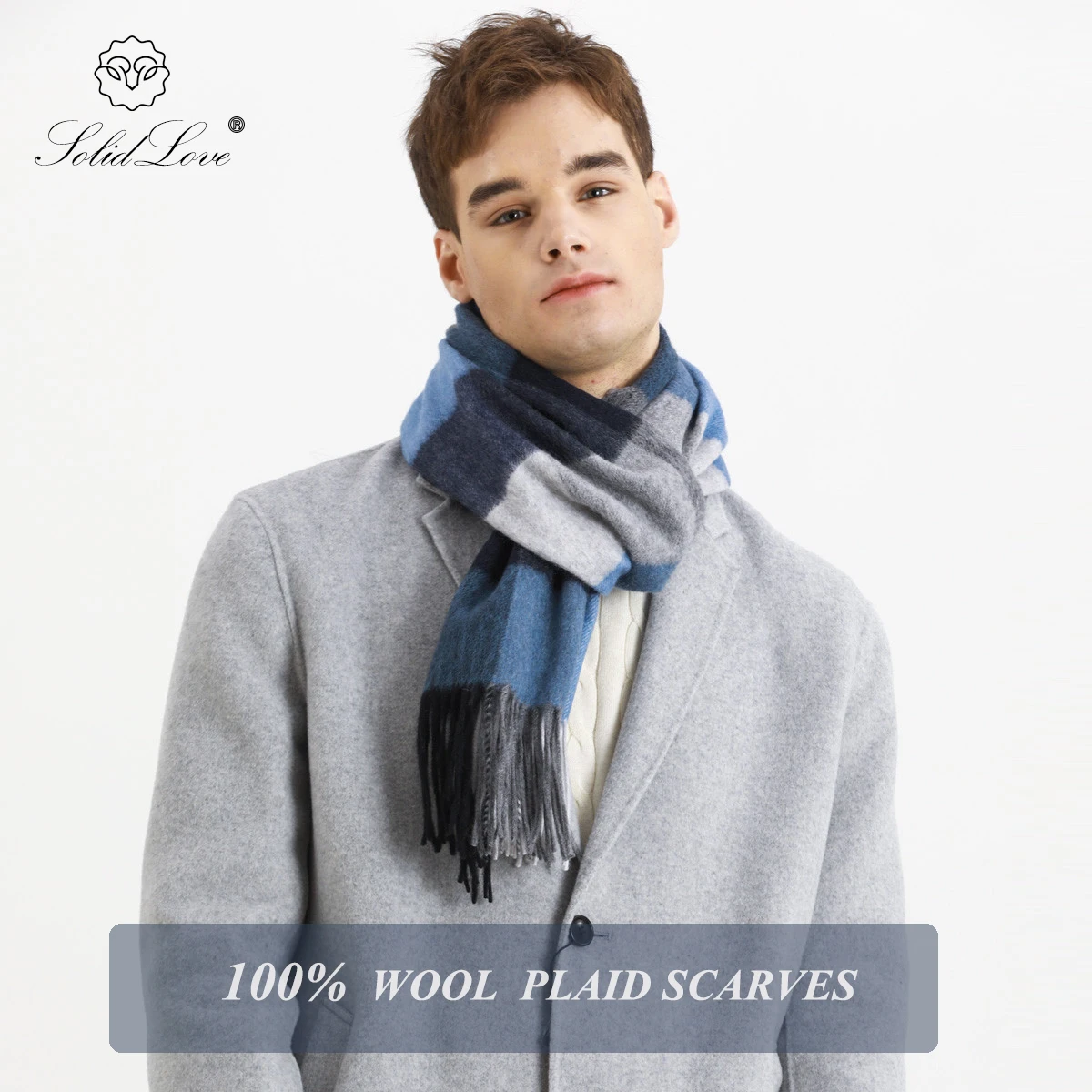 Top Trends: Autumn And Winter New Scarf Female British Bagh Bristled Cashmere Scarf Shawl Dual-use Thick Couple Scarf Shoppable Styles