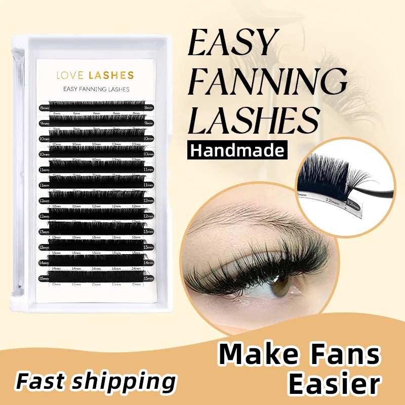 Top Trends: Love Lashes Easy Fanning Lashes Faux Mink Russian Volume Autofans Cc Curl Easy Fan Auto Fan Eyelashes Silk Blooming Lashes Shoppable Styles