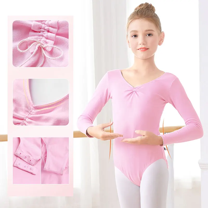 Top Trends: Ballet Leotards Kids Gymnastics Leotard Girls Dance Bodysuit Dancewear Dance Costumes Toddler Cotton Dance Leotard Short Sleeves Shoppable Styles - Image 3