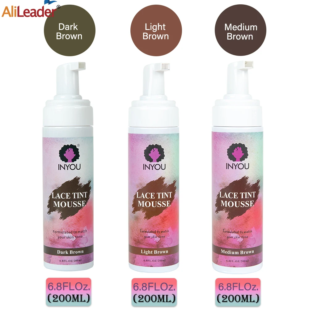 Top Trends: 100Ml Premium Lace Tint Spray 200Ml Tinting Foam Hair Mousse Waterproof Quick-Drying Perfect Matching With Flawless Finish Shoppable Styles - Image 4