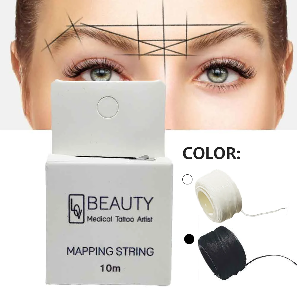 Top Trends: Mapping Pre-ink String For Microblading Eyebow Make Up Dyeing Liners Thread Semi Permanent Positioning Eyebrow Measuring Tool Shoppable Styles