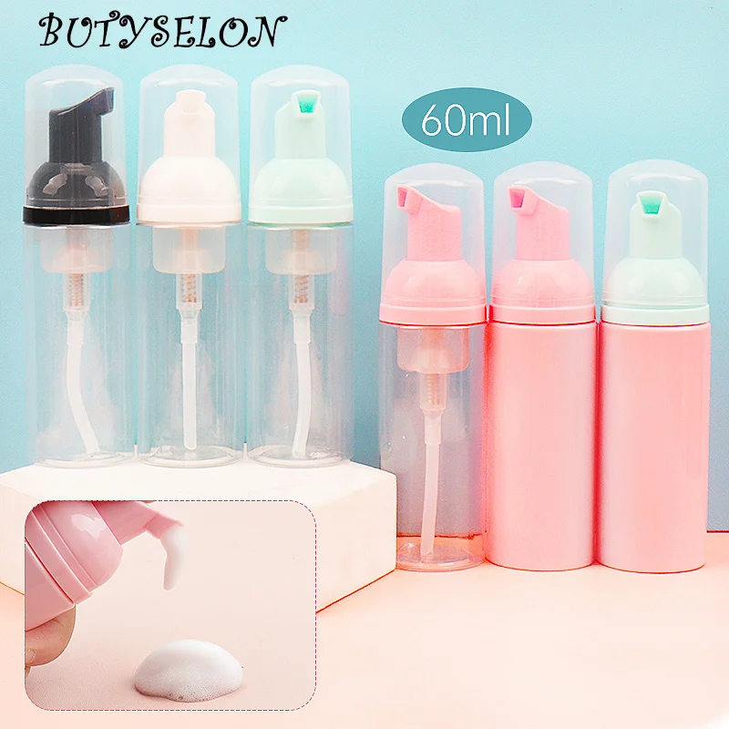 Top Trends: 60ml Eyelash Clean Bottle Foaming Soap Mousse Facial Cleanser Empty Plastic Bottle Refillable Lash Shampoo Dispenser Makeup Tool Shoppable Styles