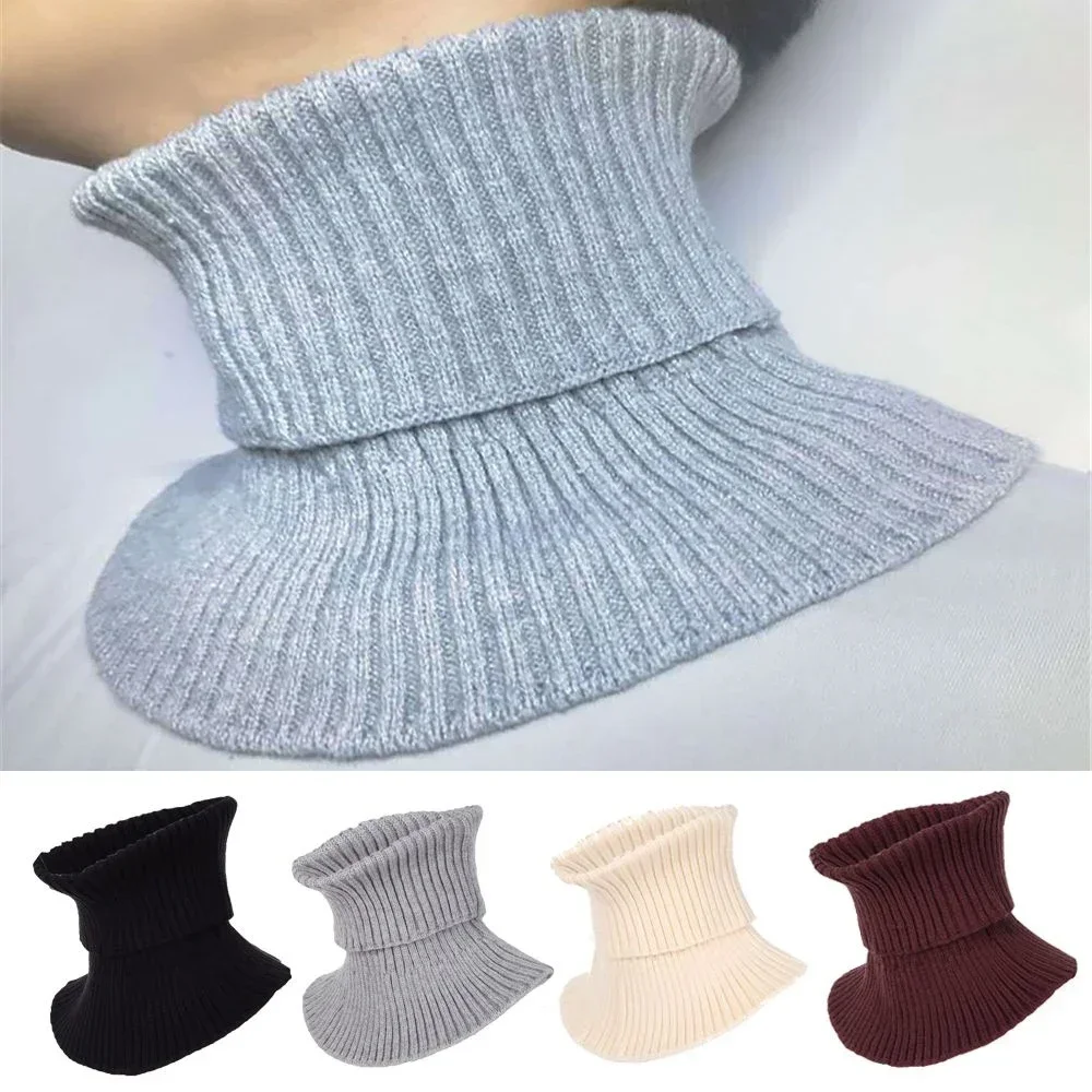 Top Trends: Men Women Fake Collar Scarf Knitted Elastic False Collar Scarf Warm Winter Cycling Windproof Turtleneck Detachable Wrap Scarf Shoppable Styles