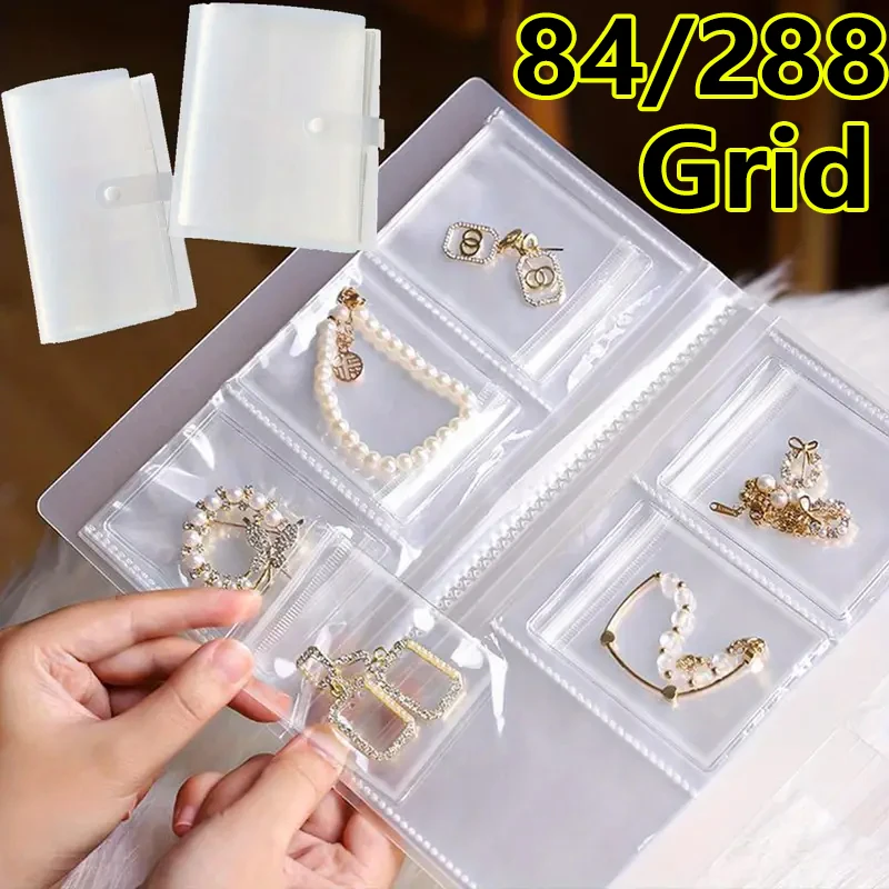 Top Trends: Anti-oxidation Jewelry Storage Albums Desktop Drawer Organizer Transparent Necklace Bracelet Ring Book Holder Jewelry Bag Shoppable Styles